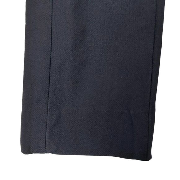 Tory Burch Trouser Pants Womens 6 Navy Flat Front Slim Straight Stretch Side Zip - Picture 8 of 14